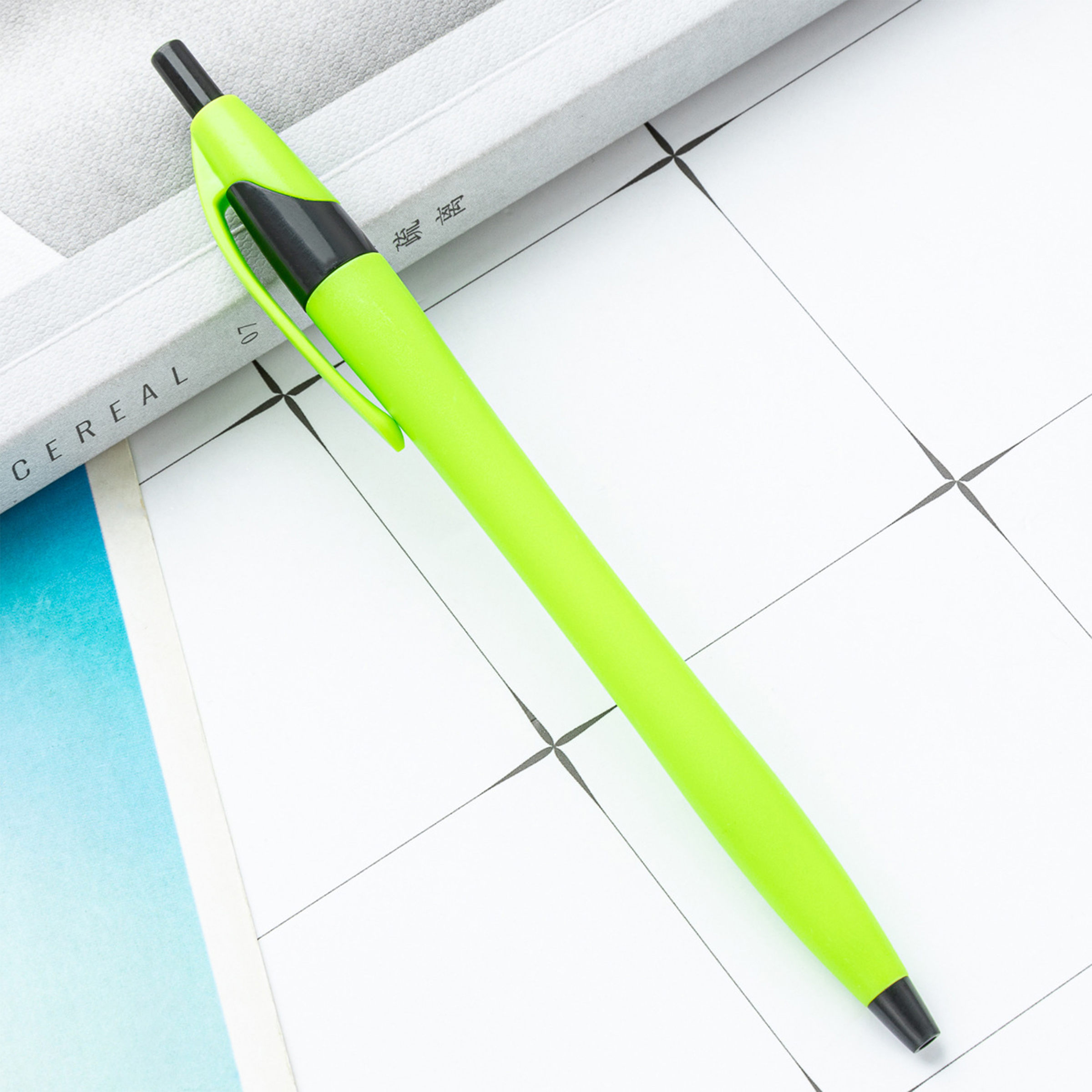 Plastic Matte Multi-Color Press Ballpoint Pen 2