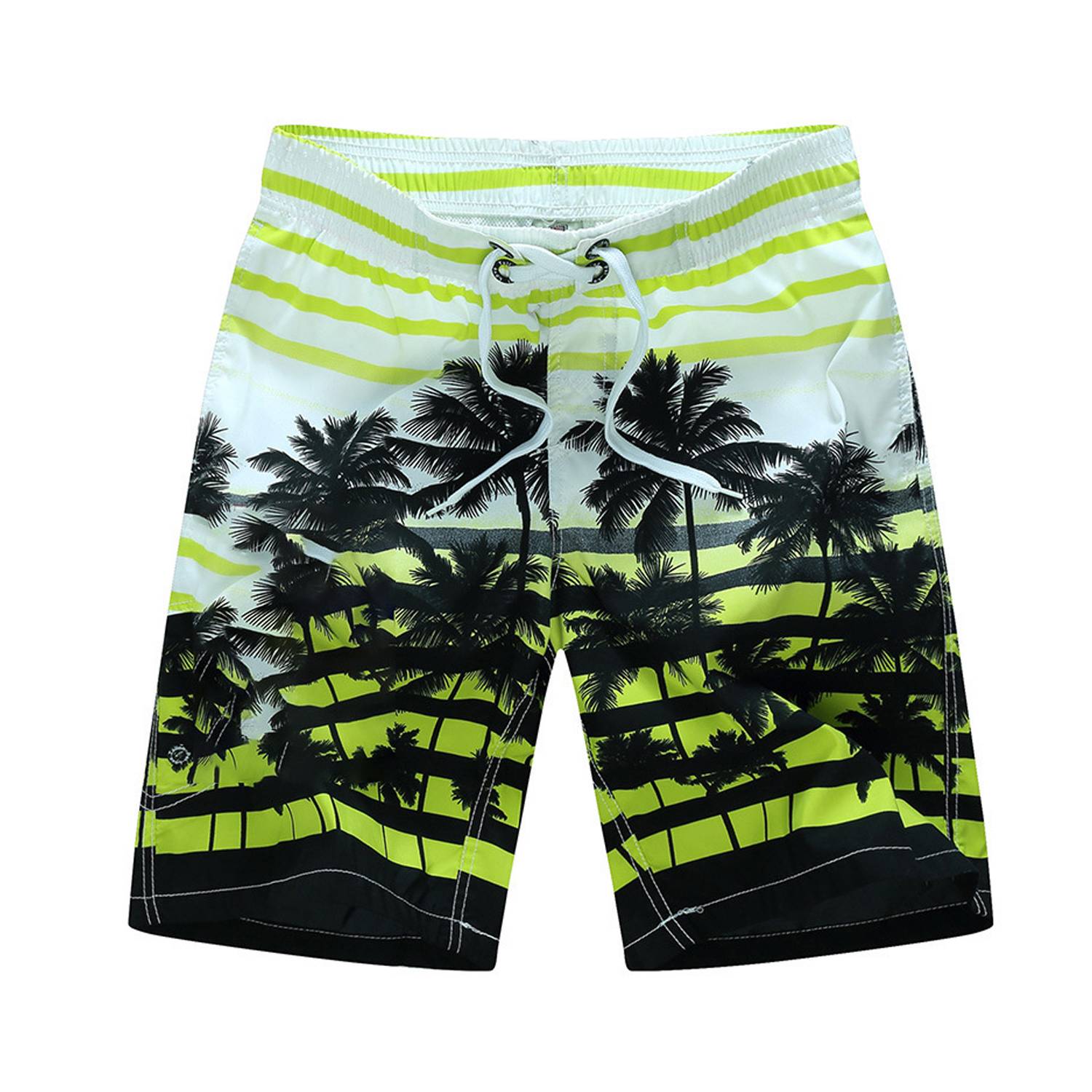 Men's Quick Dry Tropical Beach Swim Trunks 7