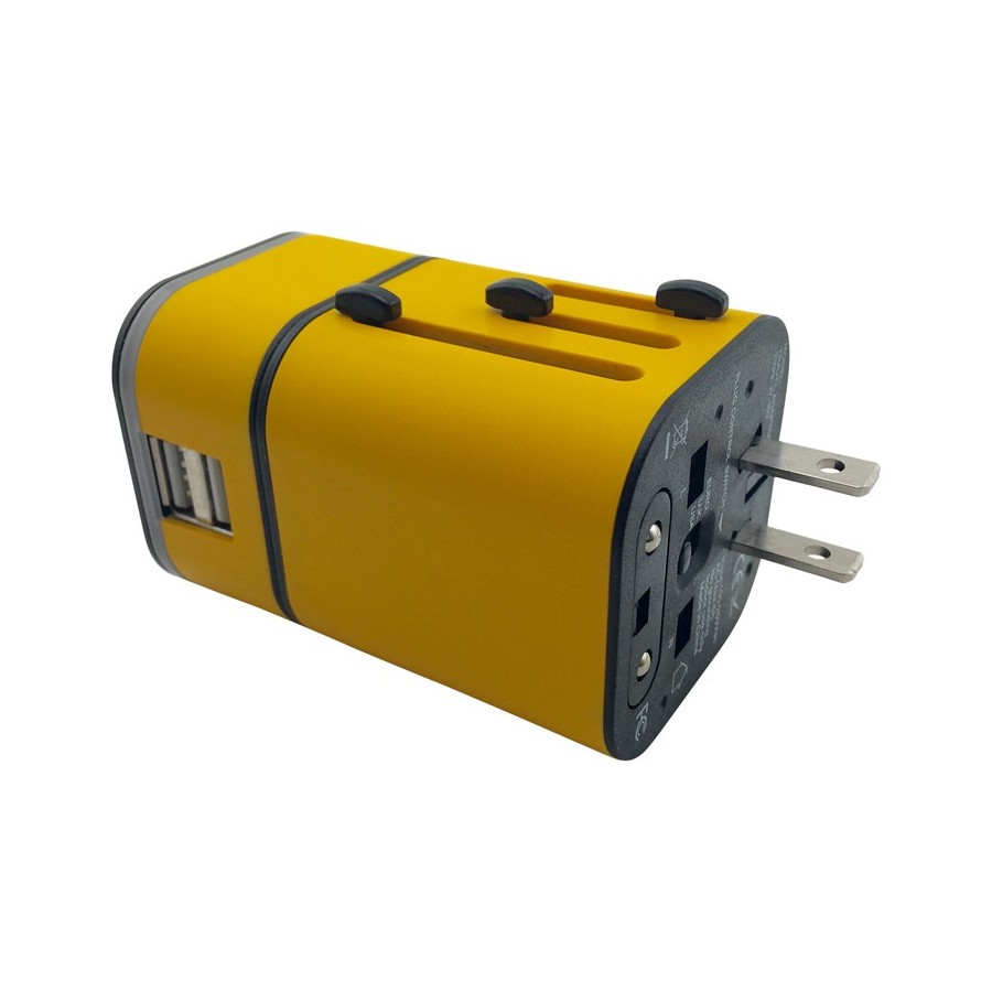 International Universal Travel Adapter with Light Up Logo 10