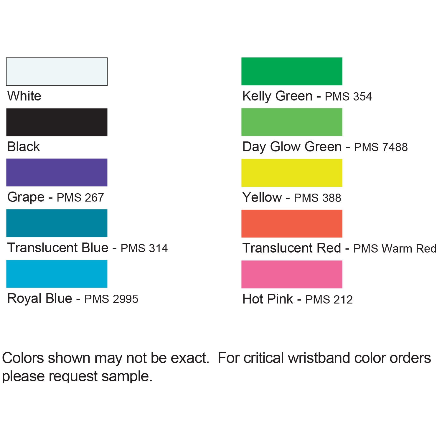 1" Vinyl Wristband 7