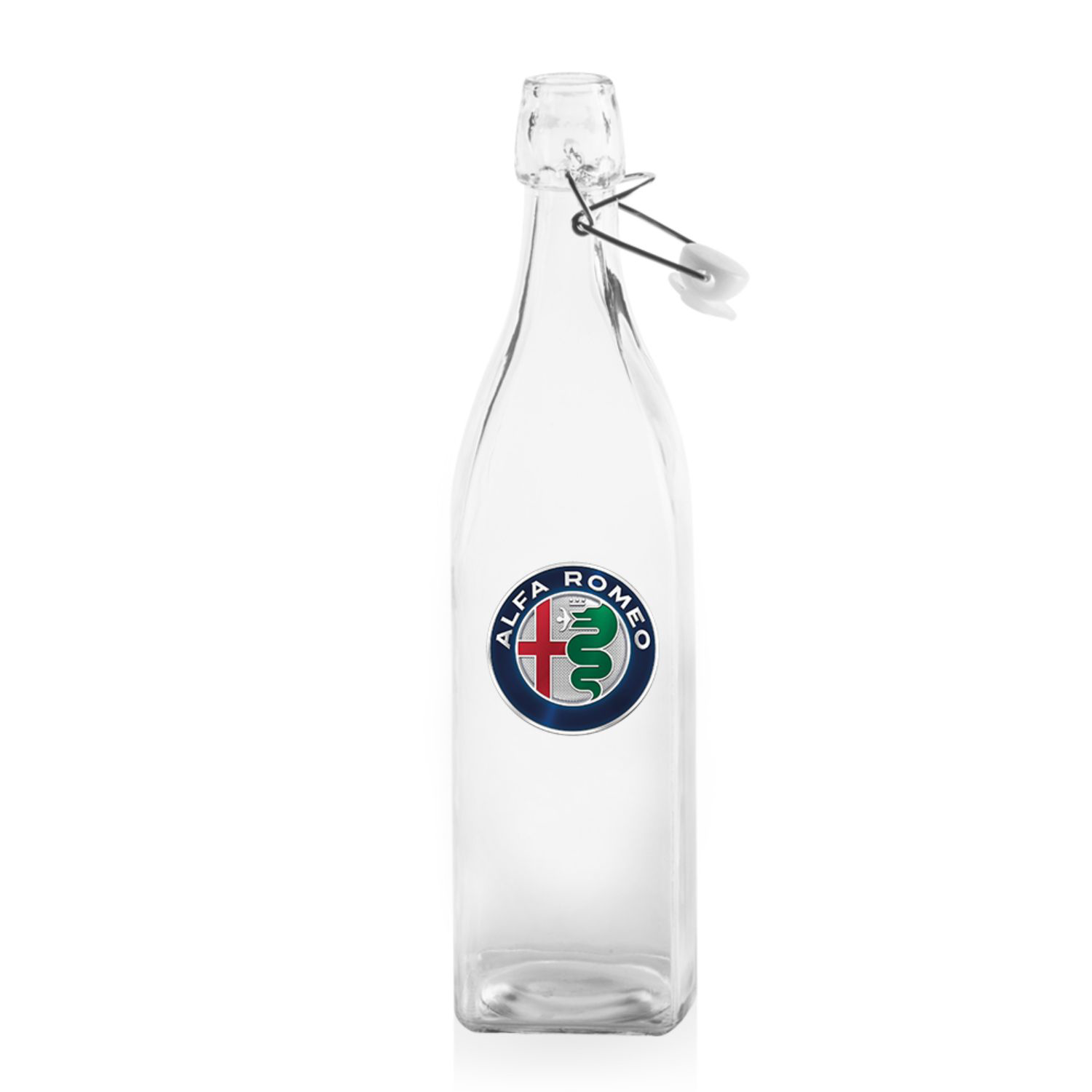 34 oz. Wire Lid Square Carafe Glass Water Bottles 2
