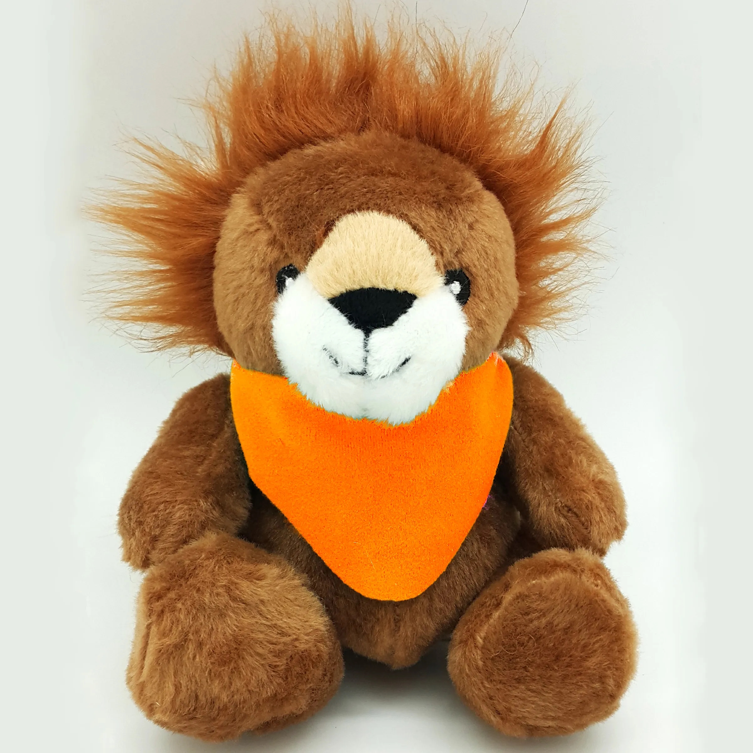 6" Beanie Lion with Embroidered Eyes 7