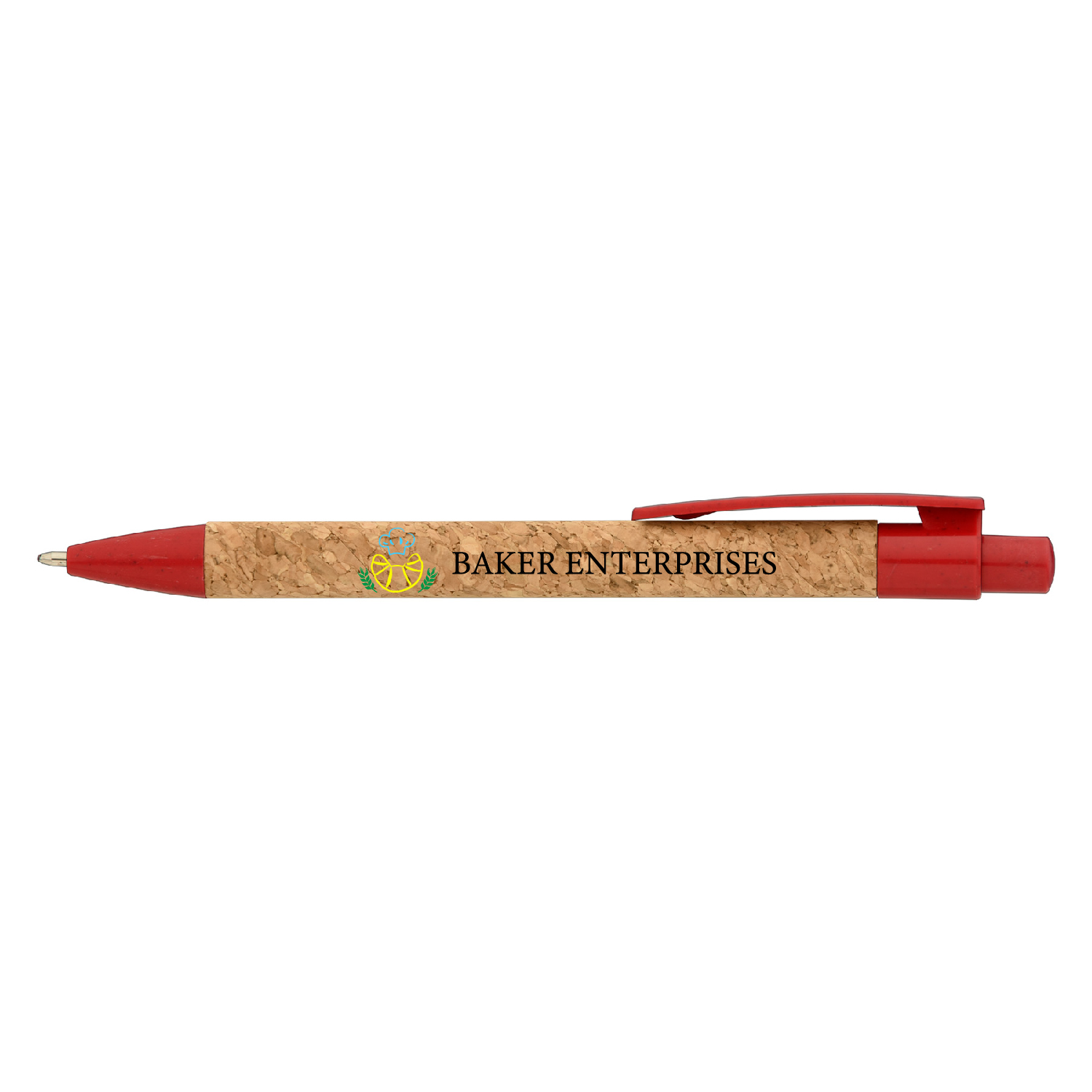 Fiji Cork Wheat Plastic Pen (Full Color Imprint) 7