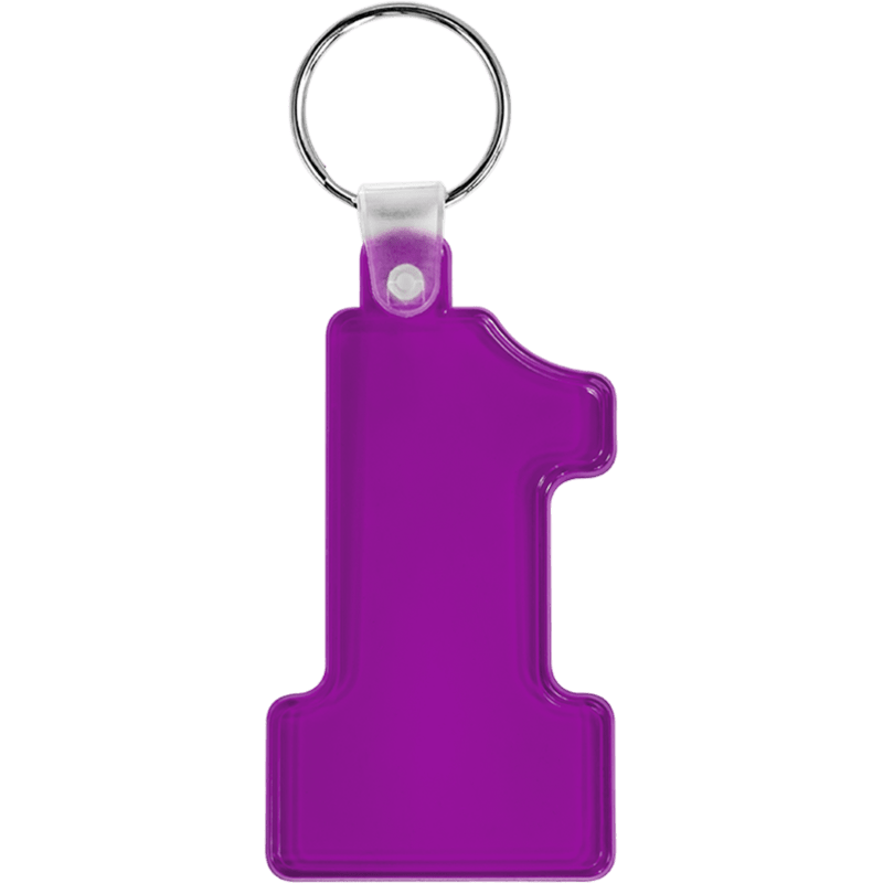 Number One Soft Plastic Keychains 13