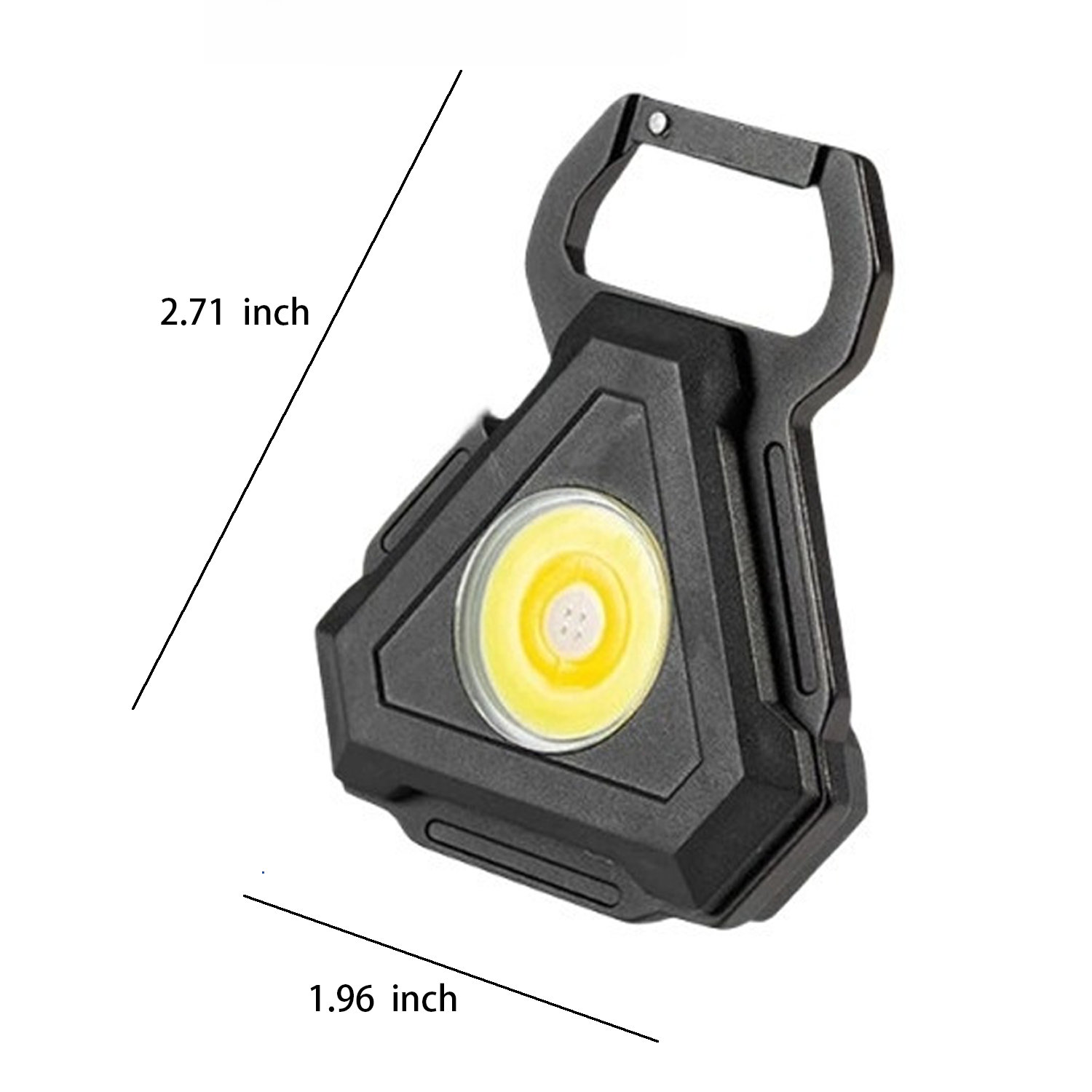 Mini Led Aluminum Alloy Flashlight Key Buckle Light 5