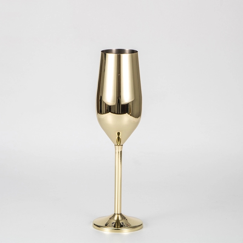 Custom 7 oz Stainless Steel Champagne Glasses 9