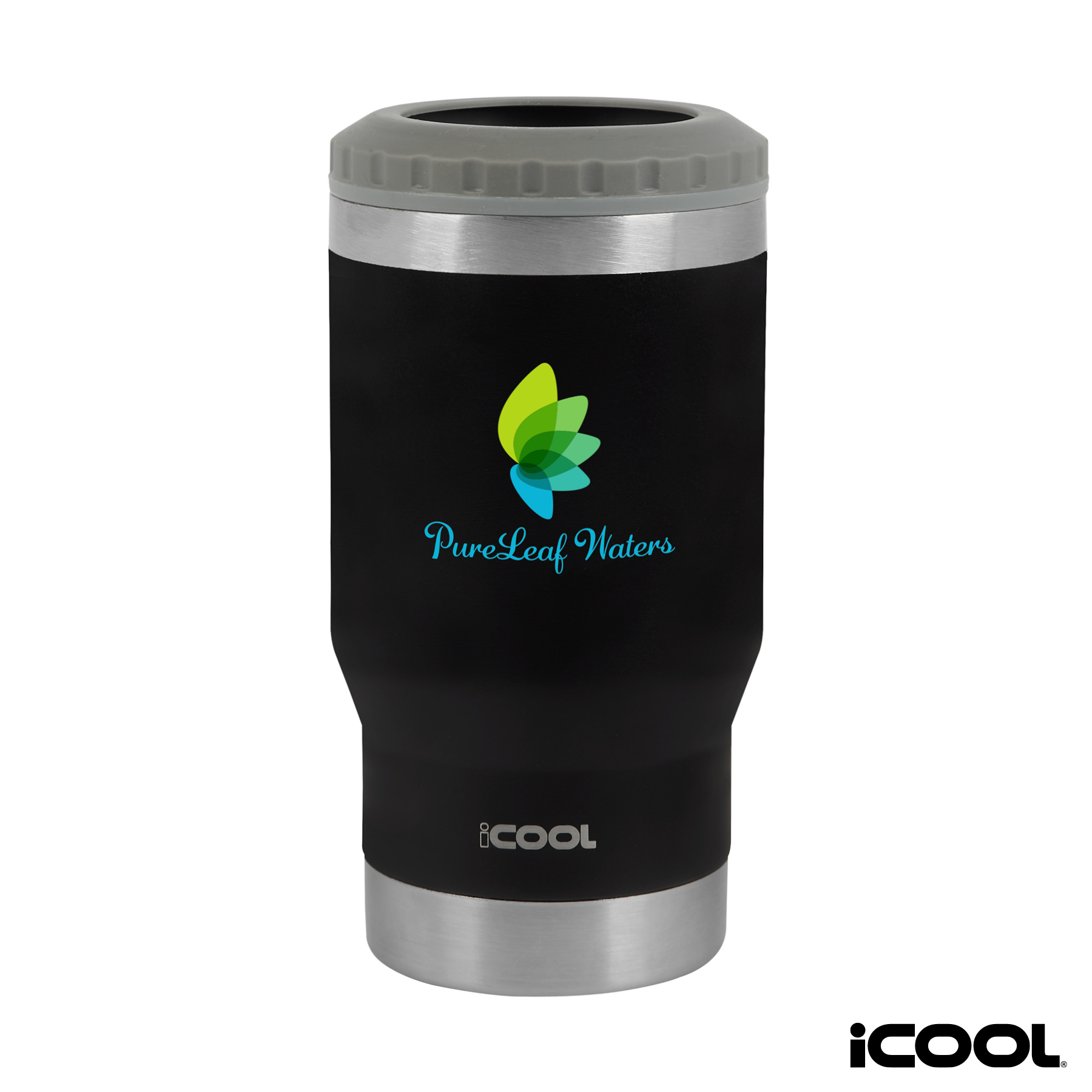 iCOOL® Oswego 14 oz. Double Wall Stainless Steel Can Cooler / Tumbler 9