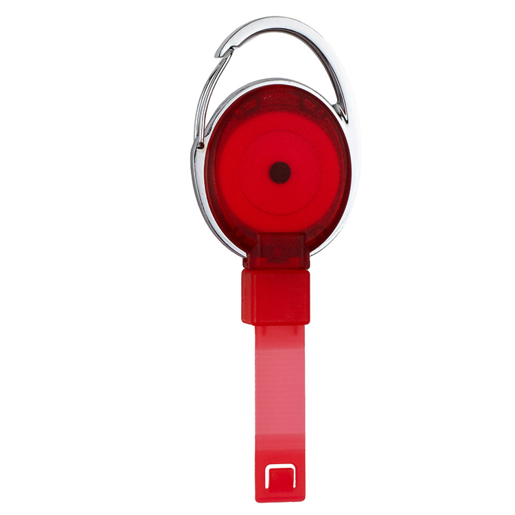 PVC FREE RECYCLED PLASTIC CARABINER BADGE REEL W/METAL CLIP (Patent US 11,974,638 B1) 2