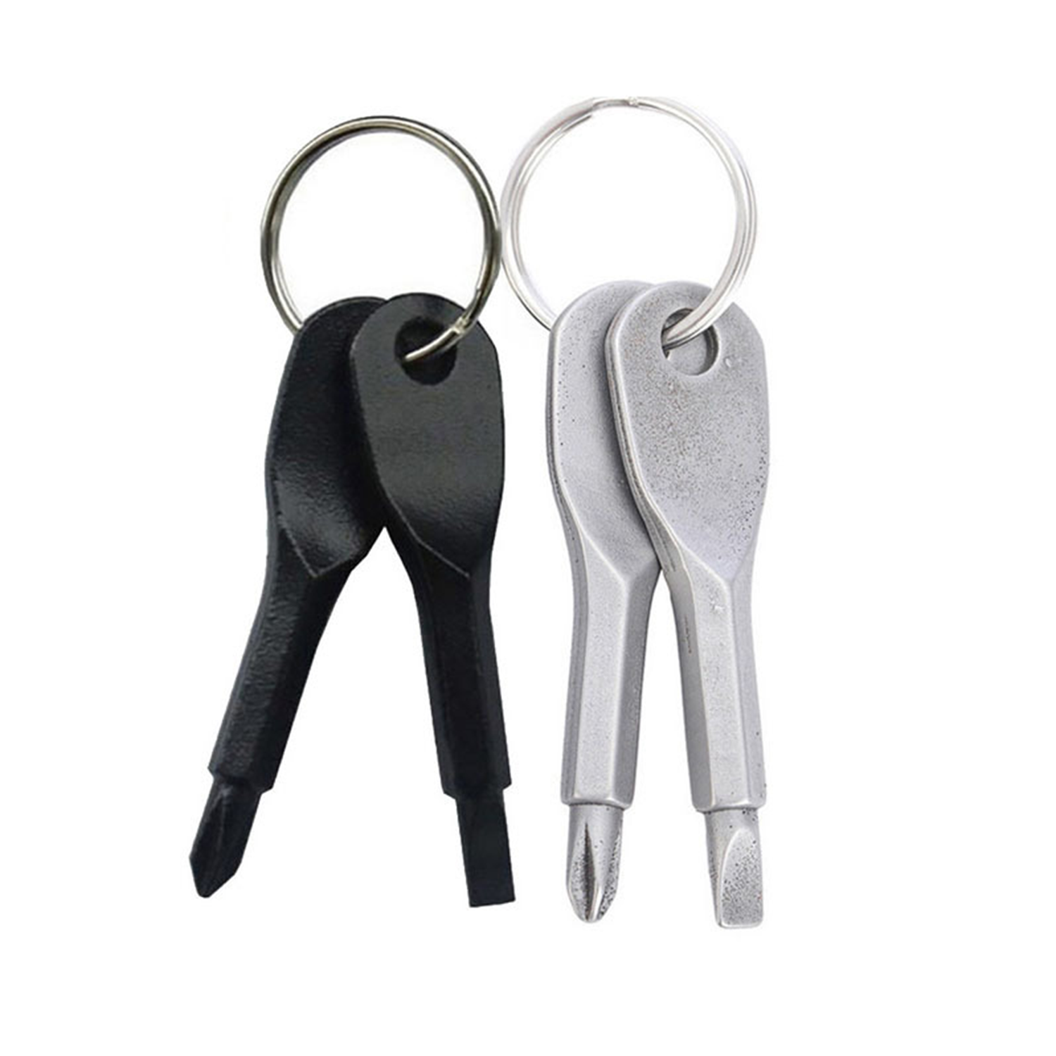 2pcs Mini Portable Multifunction Screwdriver w/ Keychain 4
