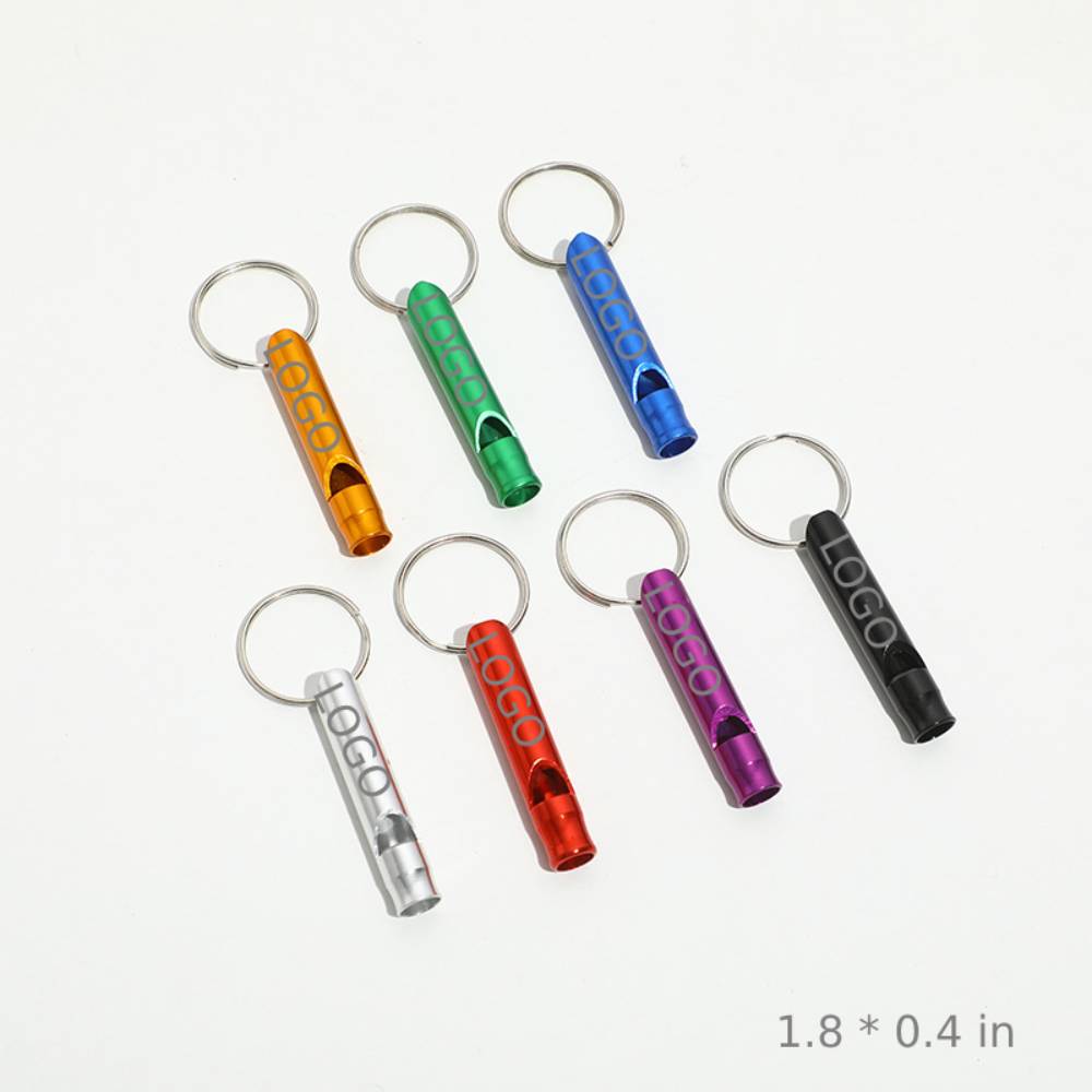 Aluminum Alloy Whistle Keychain 2
