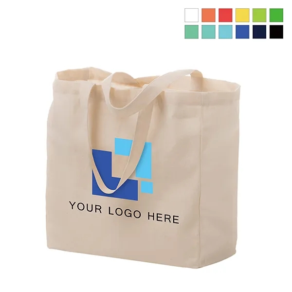 Cotton Canvas Tote Bags 13"X13"X5", custom tote bag with logo imprint 2