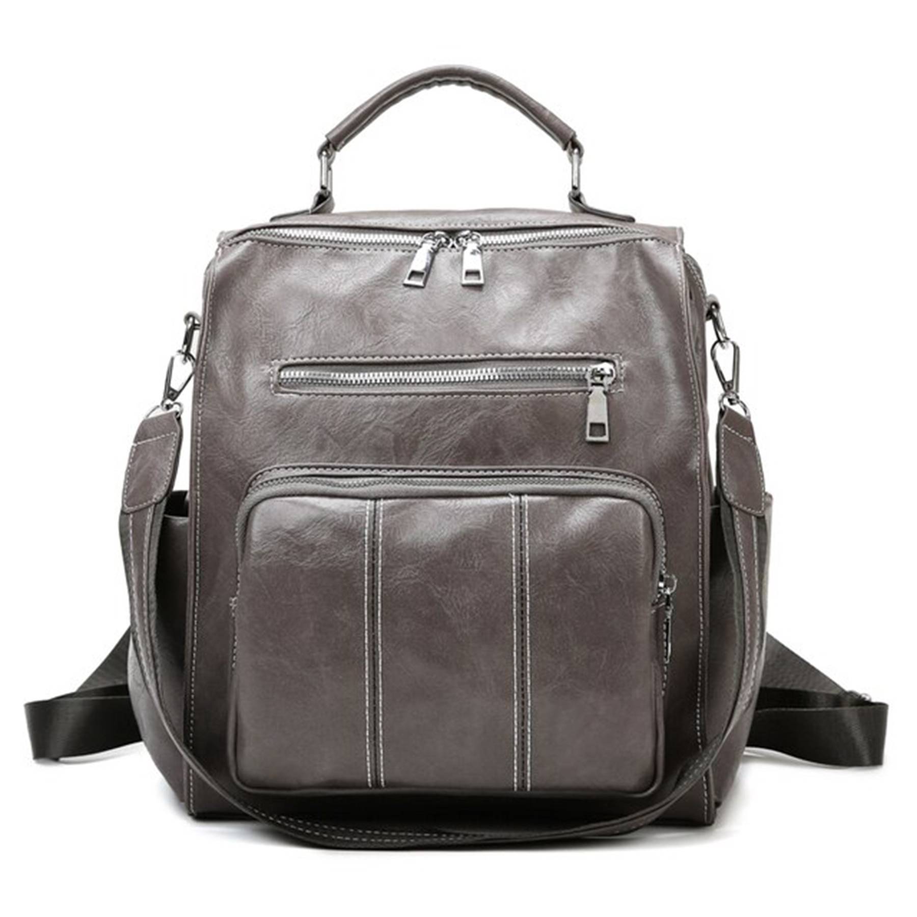 PU Convertible Waterproof Backpack for woman 7