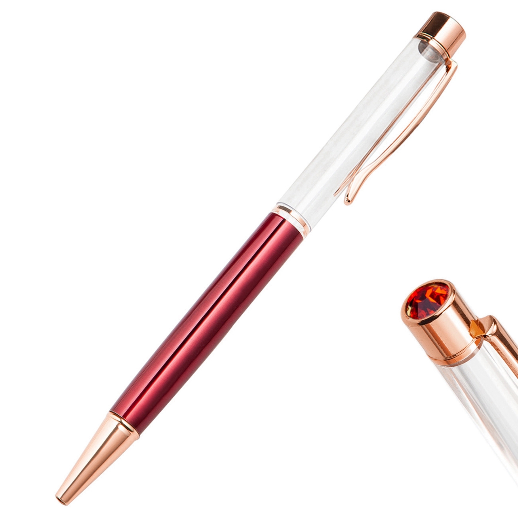 Crystal Air Tube Ballpoint Pen 3
