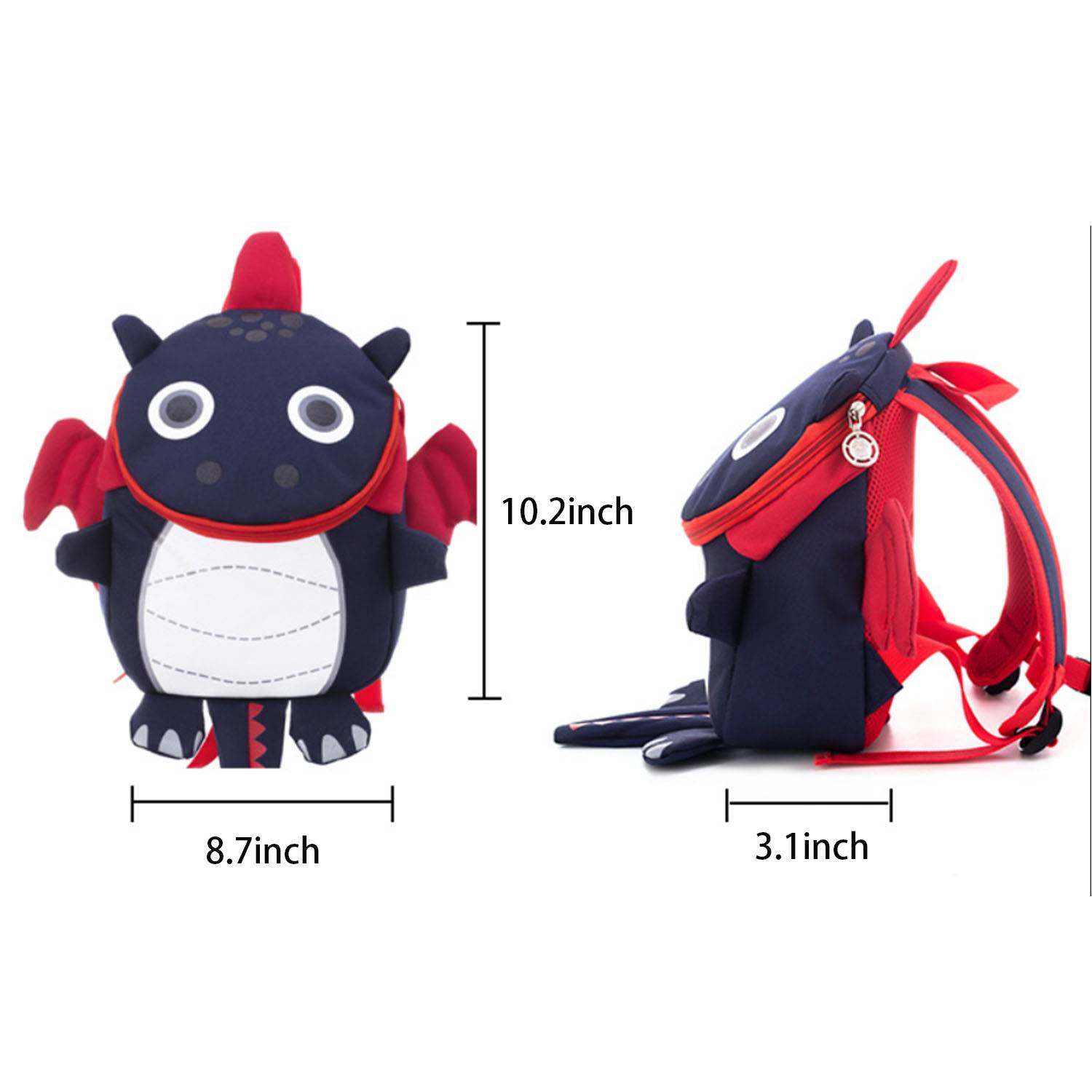 Nylon dinosaur cute anti-lost kid's backpack 5