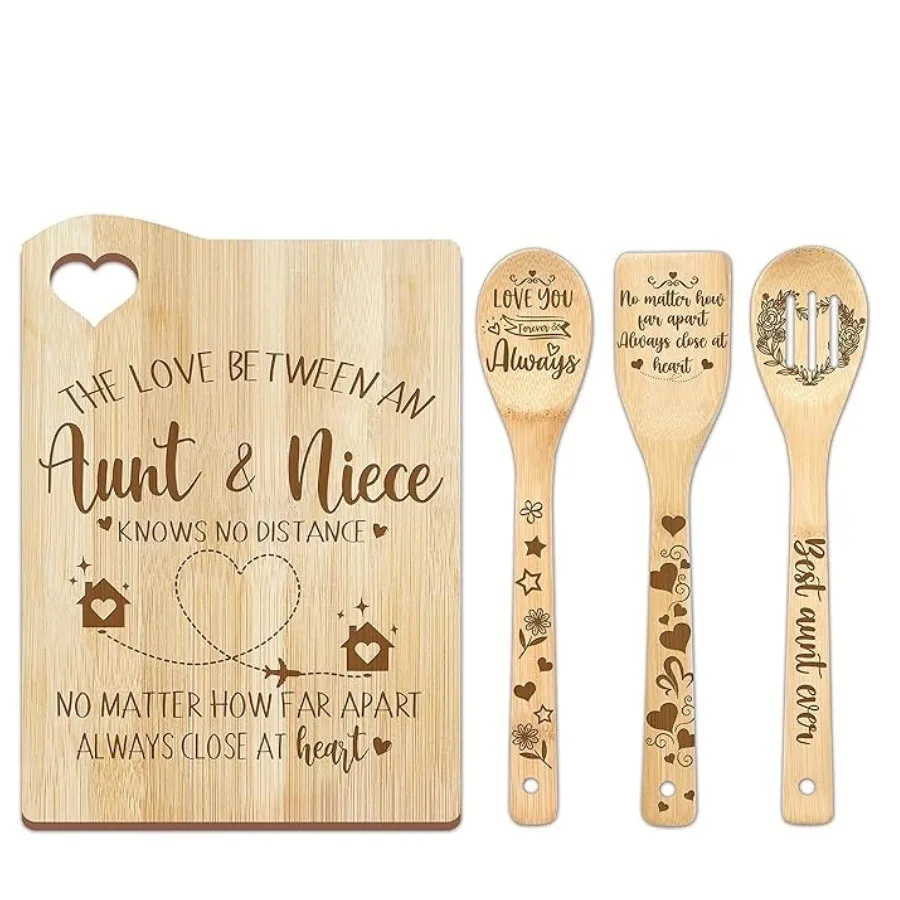 4 Piece Bamboo Chopping Board Set 3