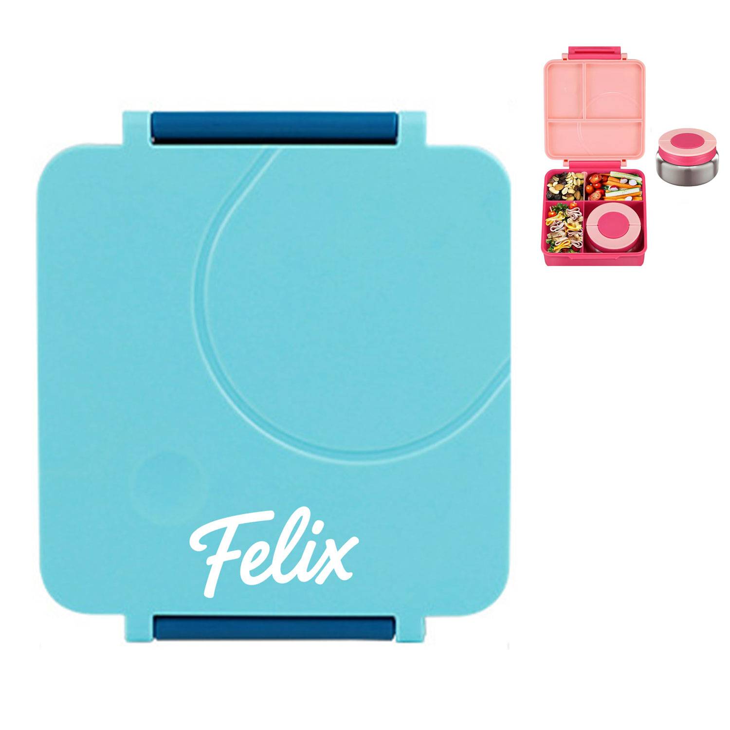 Food Grade PP Bento Lunch Box w/ Stainless Steel Bowl 1