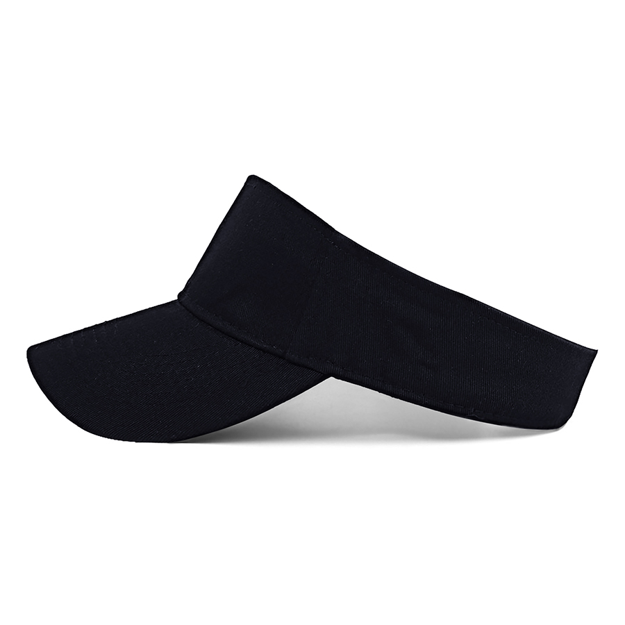 Stock Solid Color Cotton Visor - Sports Style 23