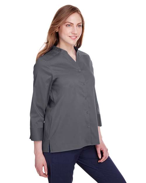 Women's Crown Collection® Stretch Broadcloth Three-Quarter Sleeve Blouse - DG560W 19