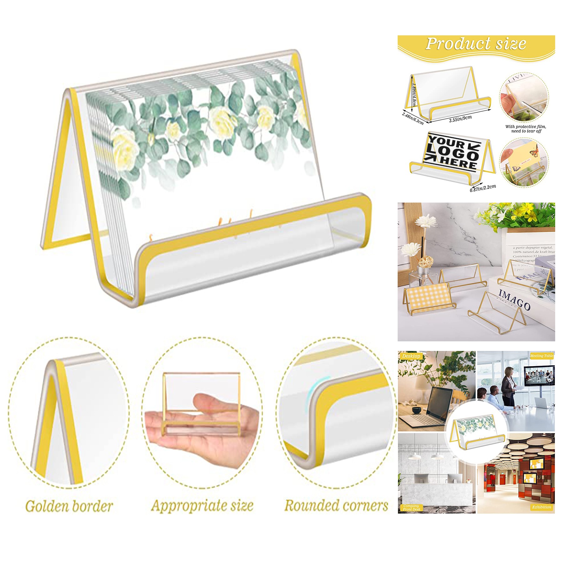 Acrylic Clear Business Cards Holder 1