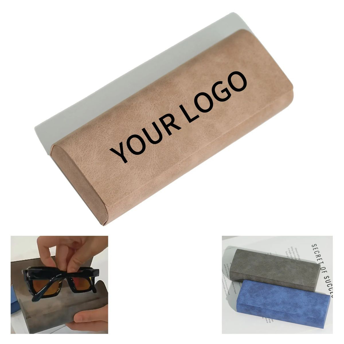 Protective Leather Glasses Case with Soft Lining 3
