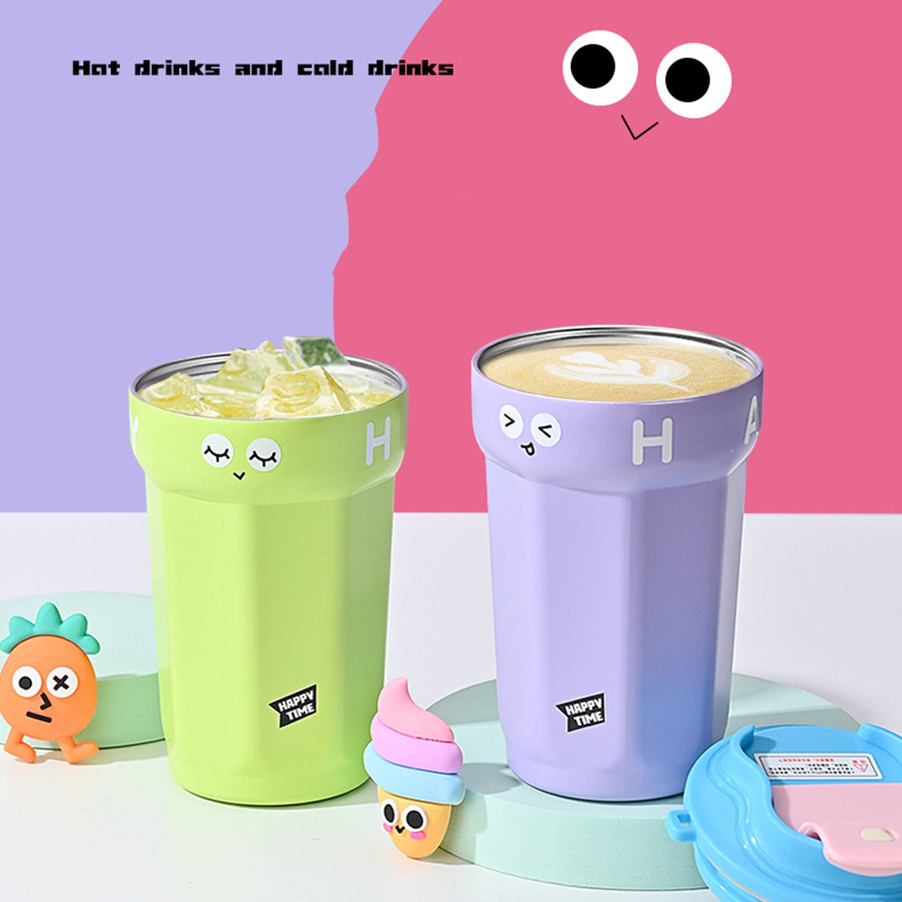 15 Oz 316 Stainless Steel Cute Insulation Cup 6