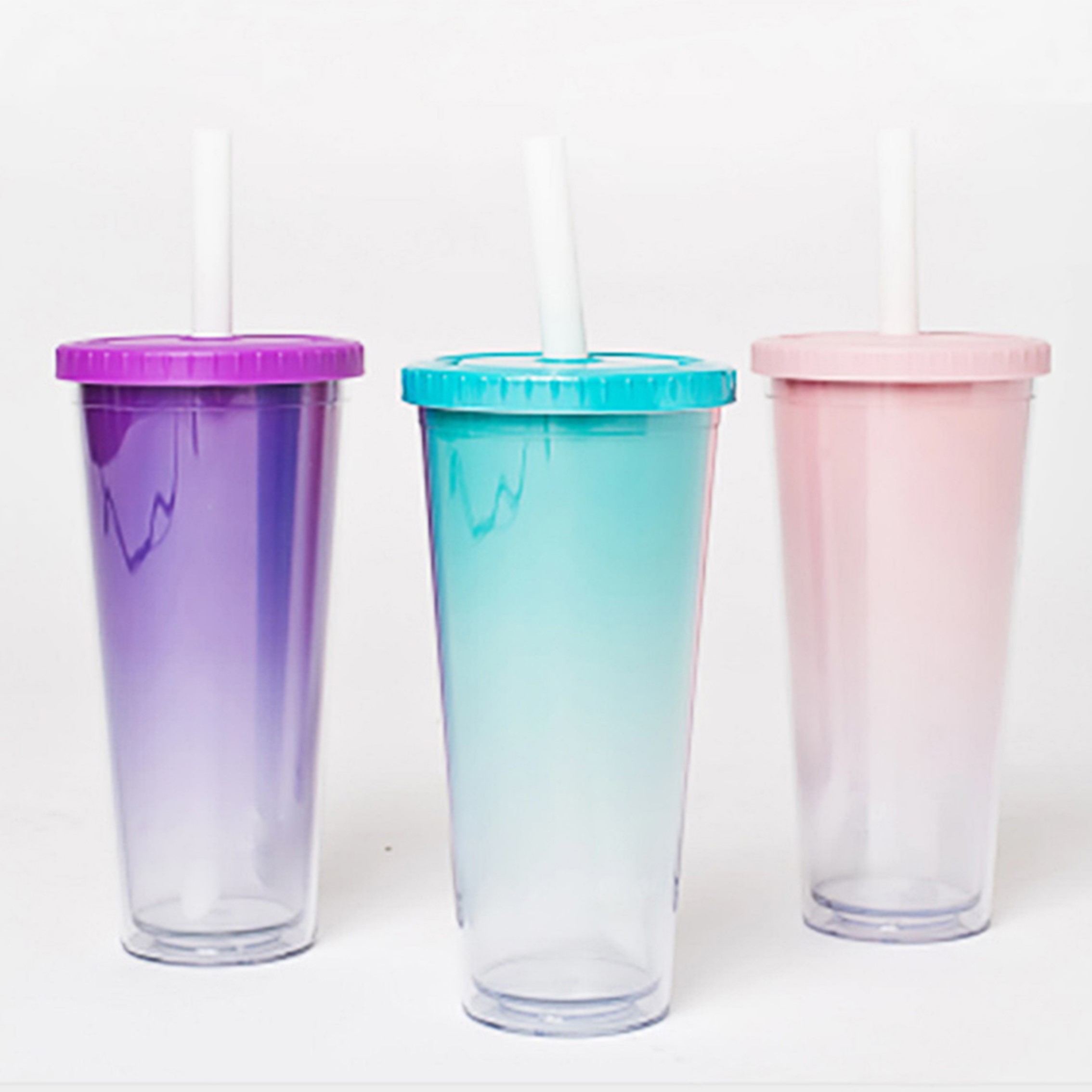 Color Changing Double Wall Bubble Tumbler Cups 2
