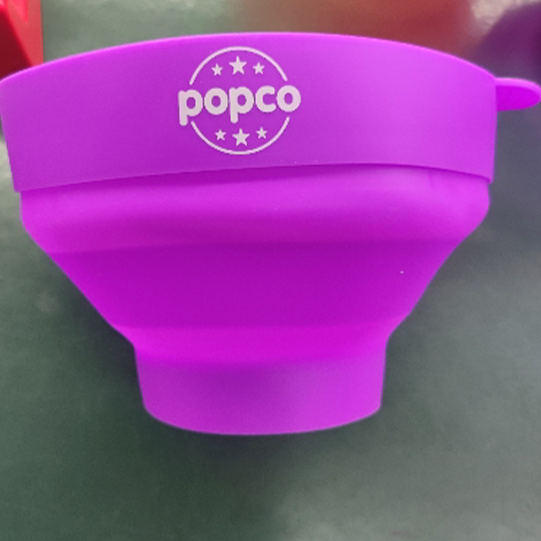 Silicone Popcorn Bowl With Lid 4