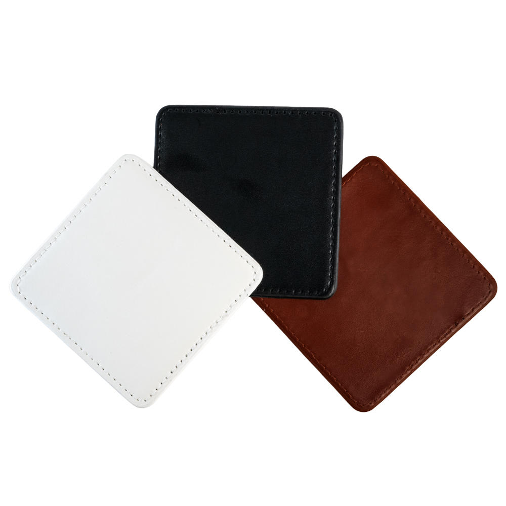Faux Leather Coaster Square