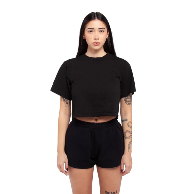 Shaka Wear Ladies' Garment Dye Crop T-Shirt 5
