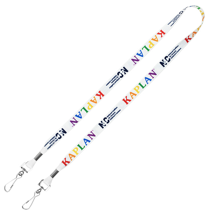 "ROMEO" 5/8" Dual Attachment Soft & Smooth Sublimation Lanyard 3