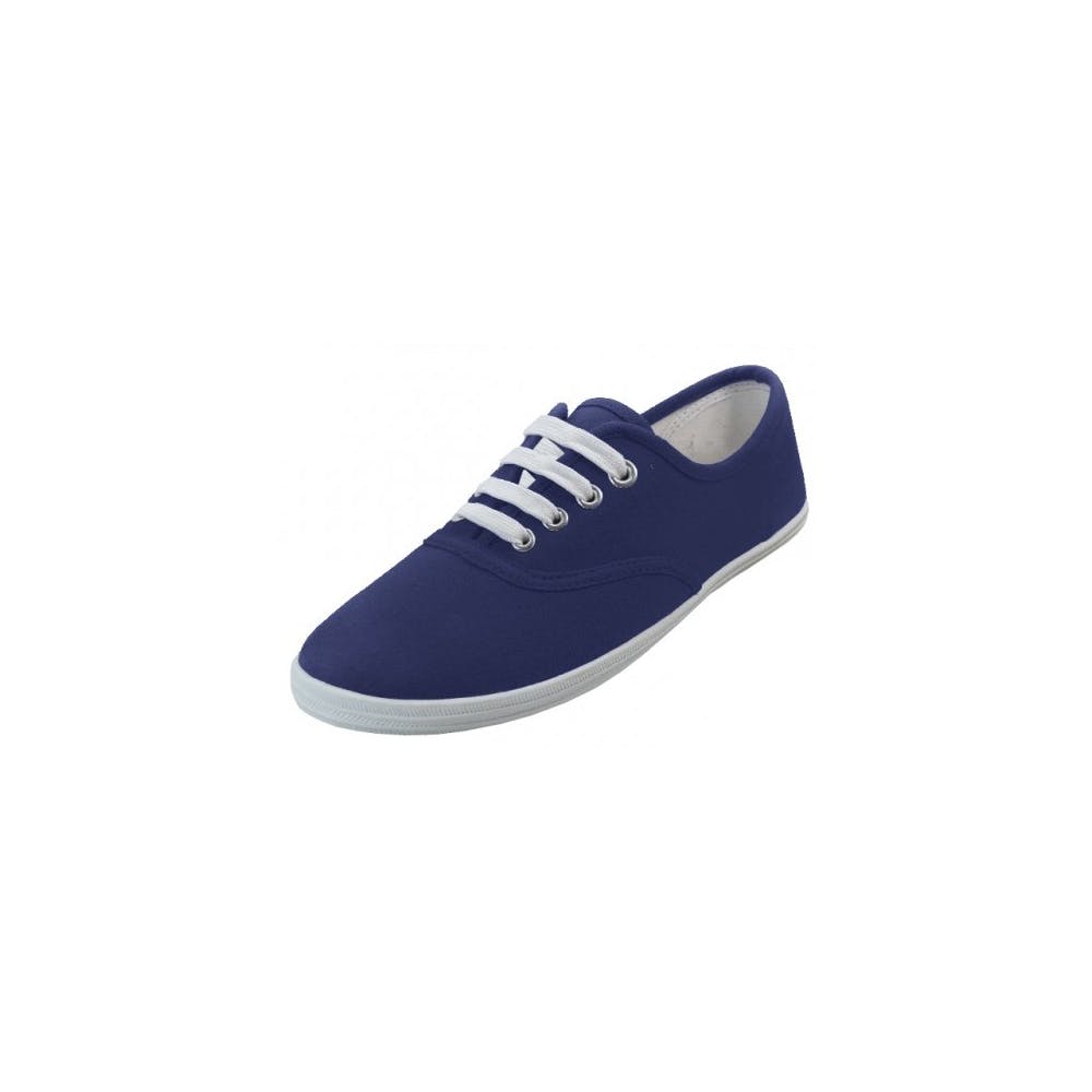 Women's Lace-Up Canvas Shoes - Navy Sizes 6-11 2
