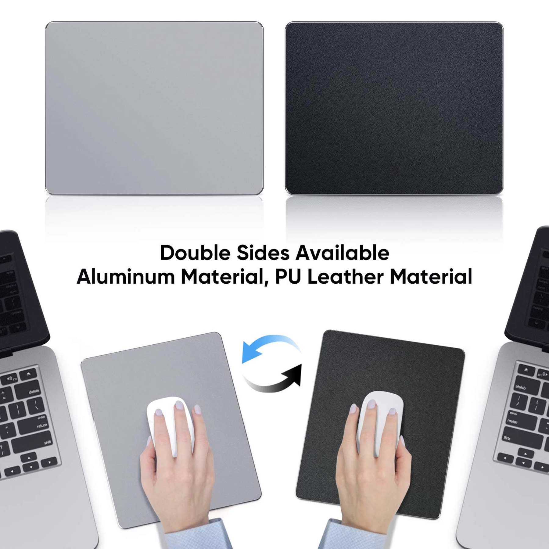 Hard Metal Aluminum Mouse Pad 2