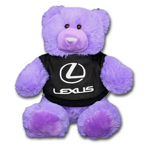 8" Bright Color Purple Bear