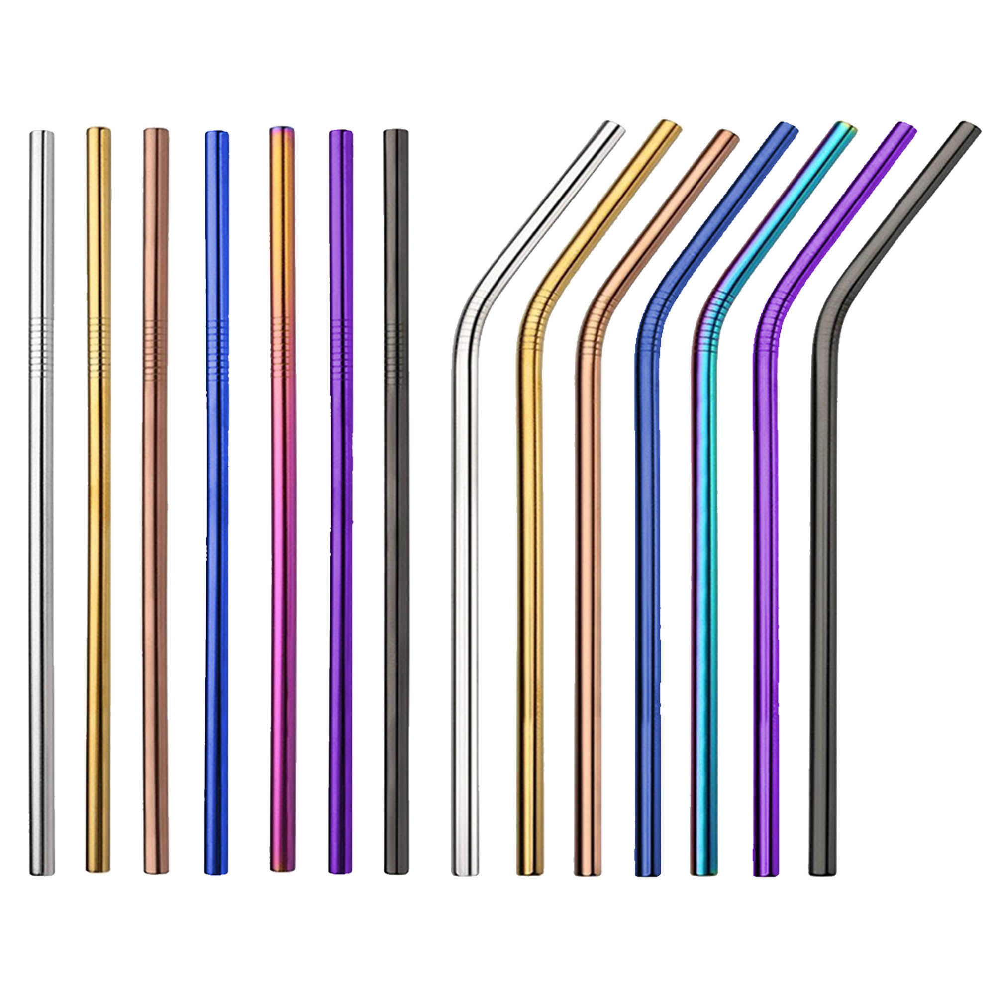 Stainless Steel Straw 8MM x 215MM - Colour 15