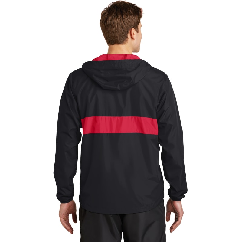 Sport-Tek Zipped Pocket Anorak. 3