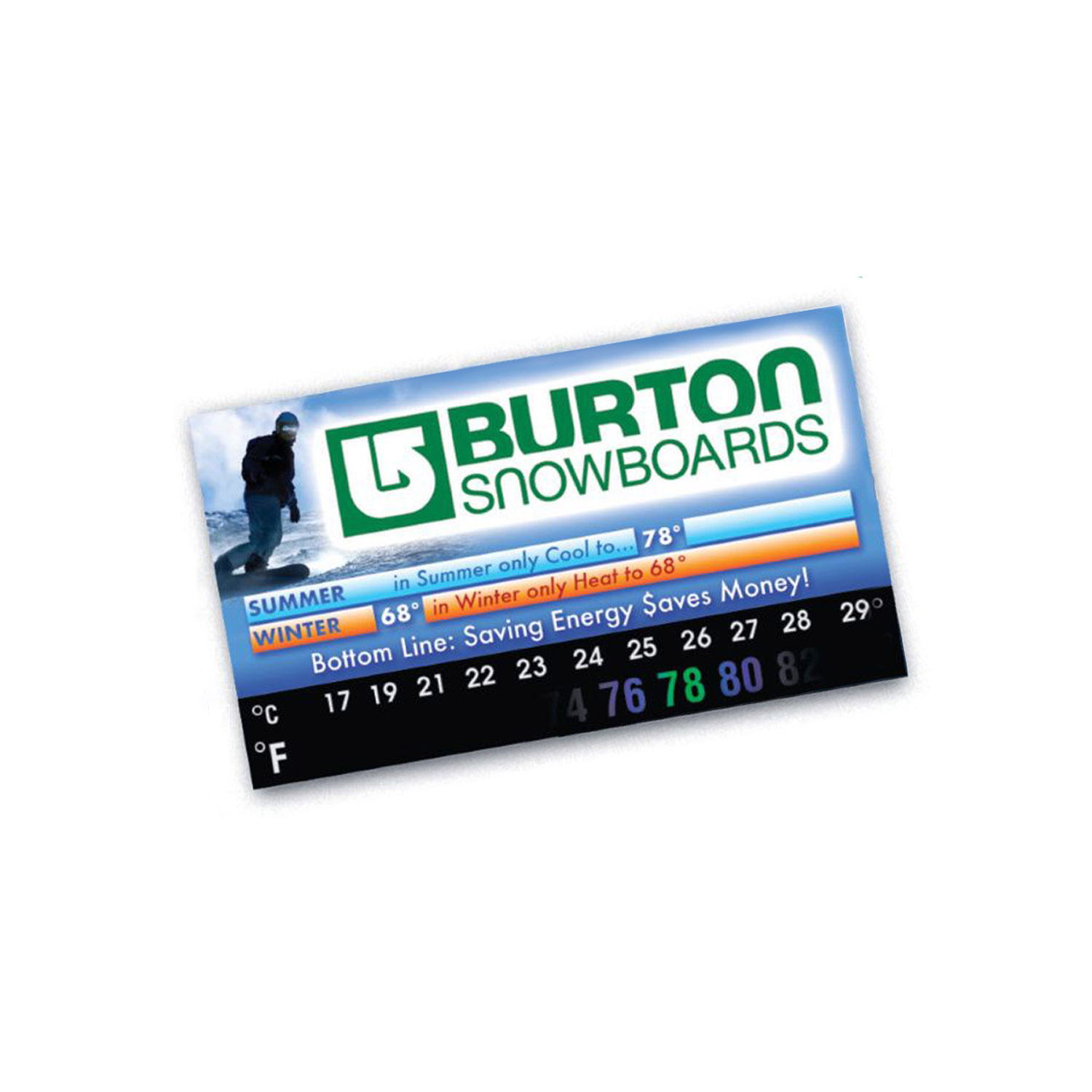 Green Line USA Eco Thermo-Strip Business Card Magnets