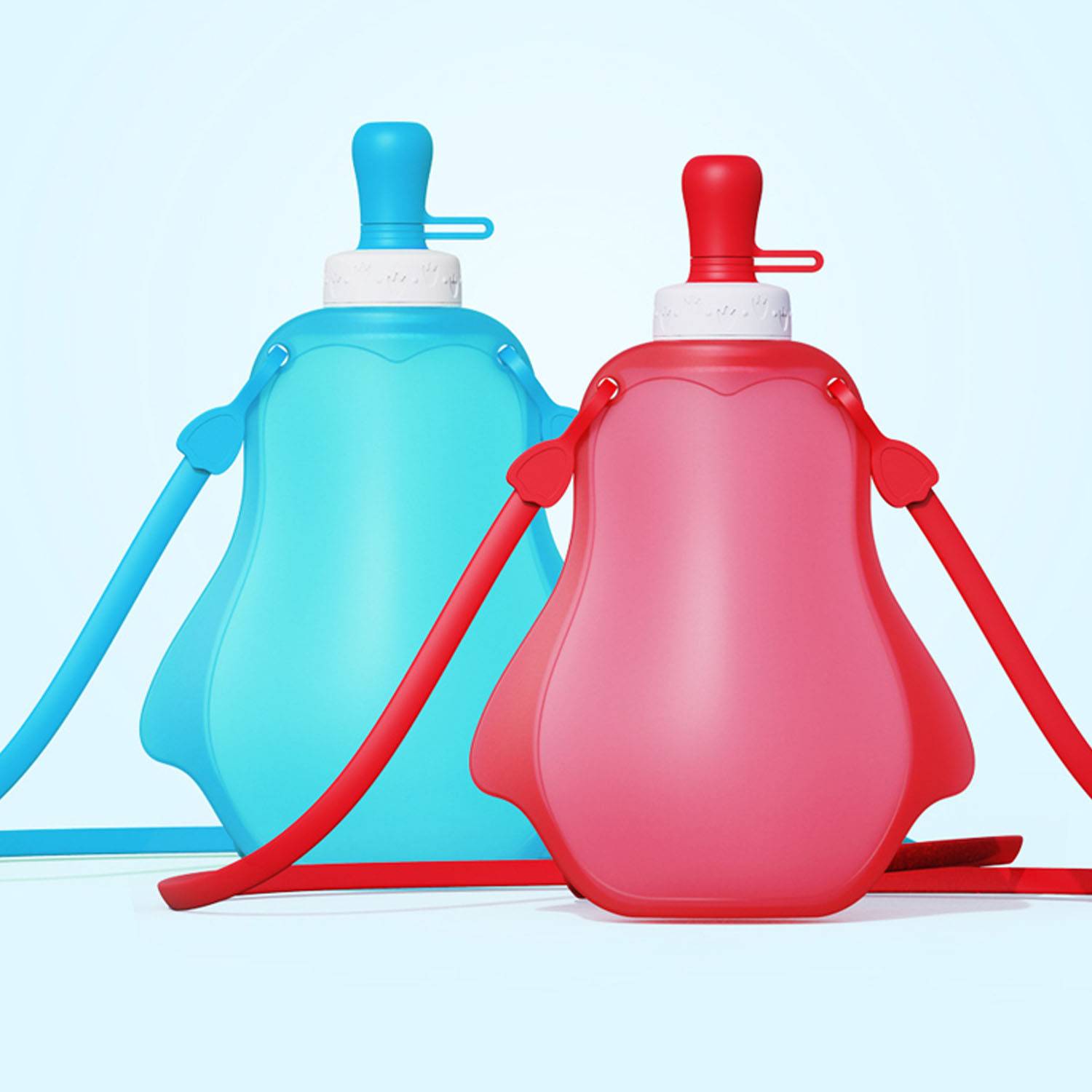 10-13.5Oz Foldable Silicone Water Bottle 7