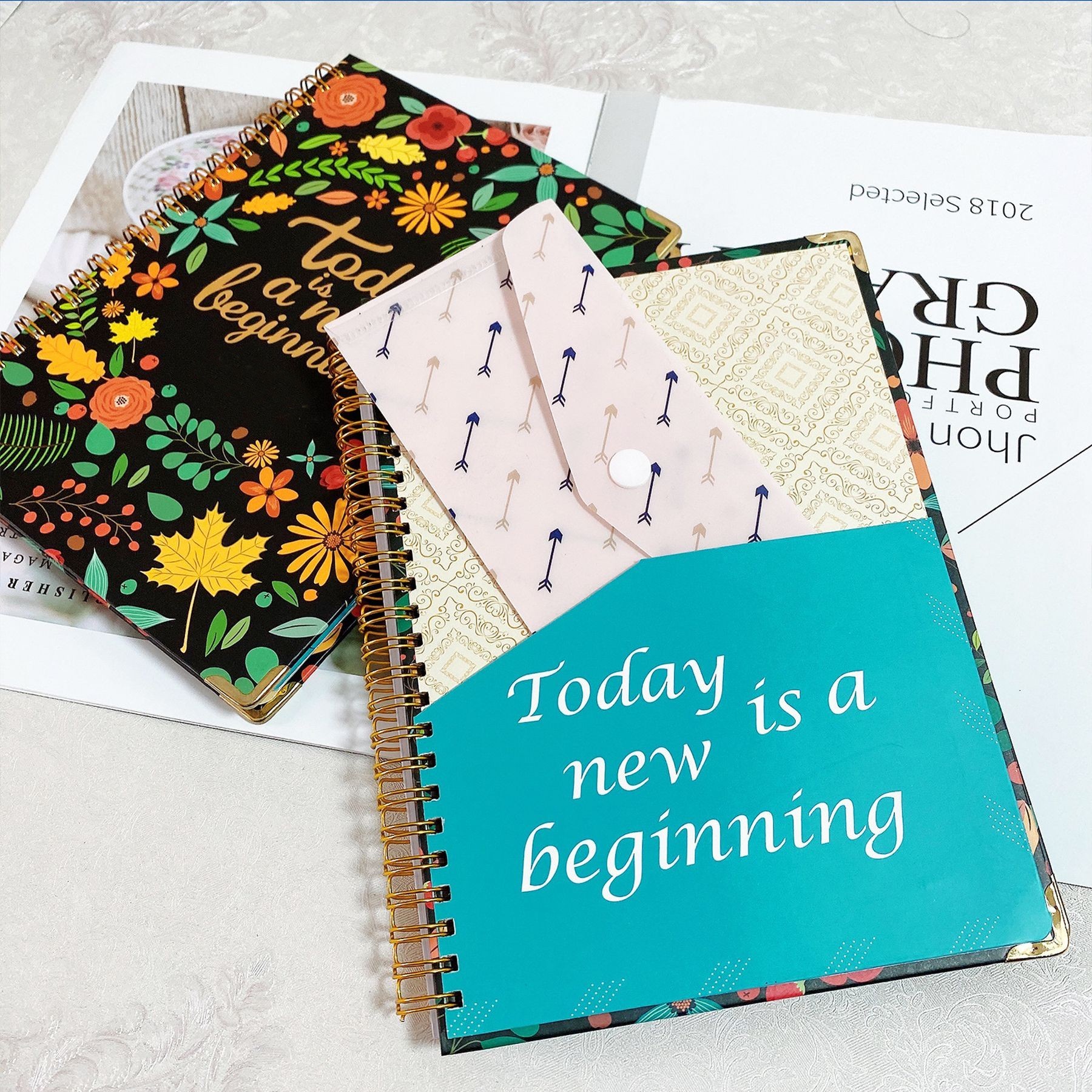 Twin-Wire Binding Weekly And Monthly Planner 1