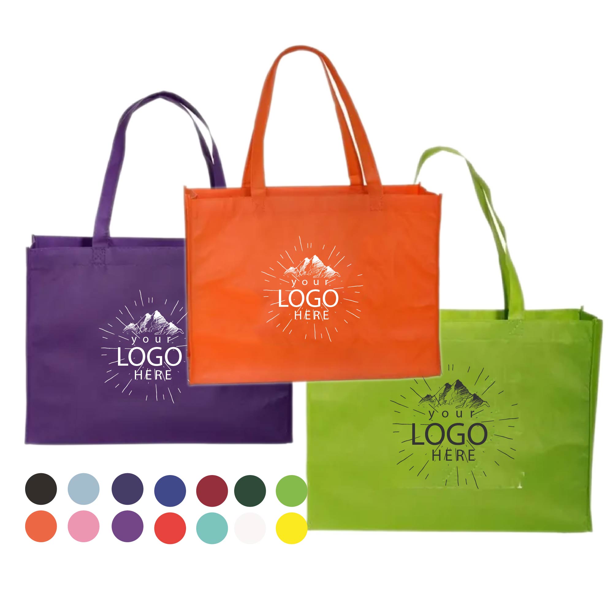 Non Woven Standard Tote Bag 16" X 12" 2