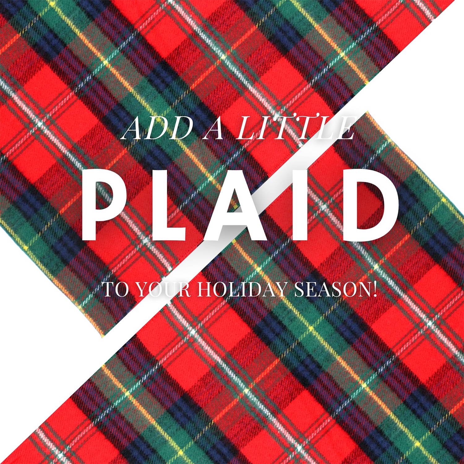 Autumn/Winter Christmas Checkered Scarf 2