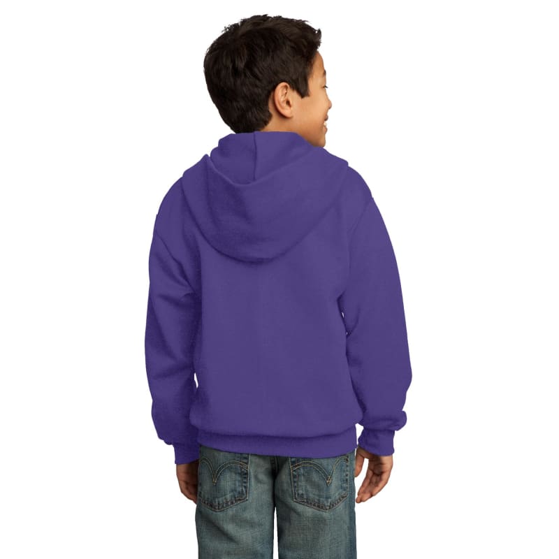 Port & Company - Youth Core Fleece Full-Zip Hooded Sweatshirt. 21