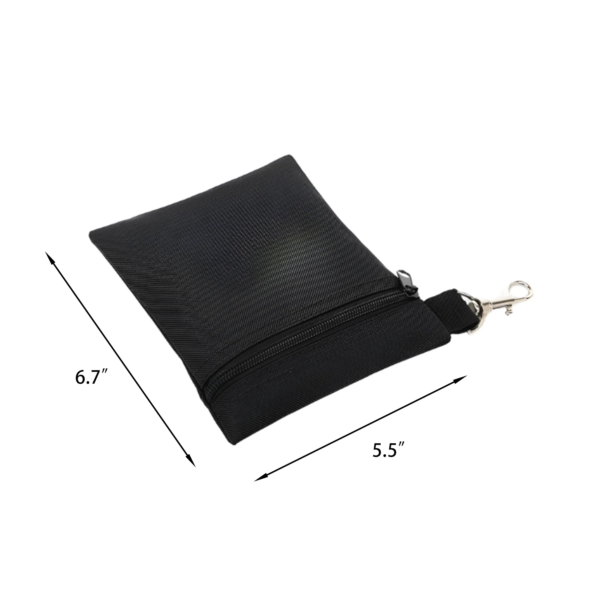 Portable Golf Nylon Ball Bag with Waist Clip 3