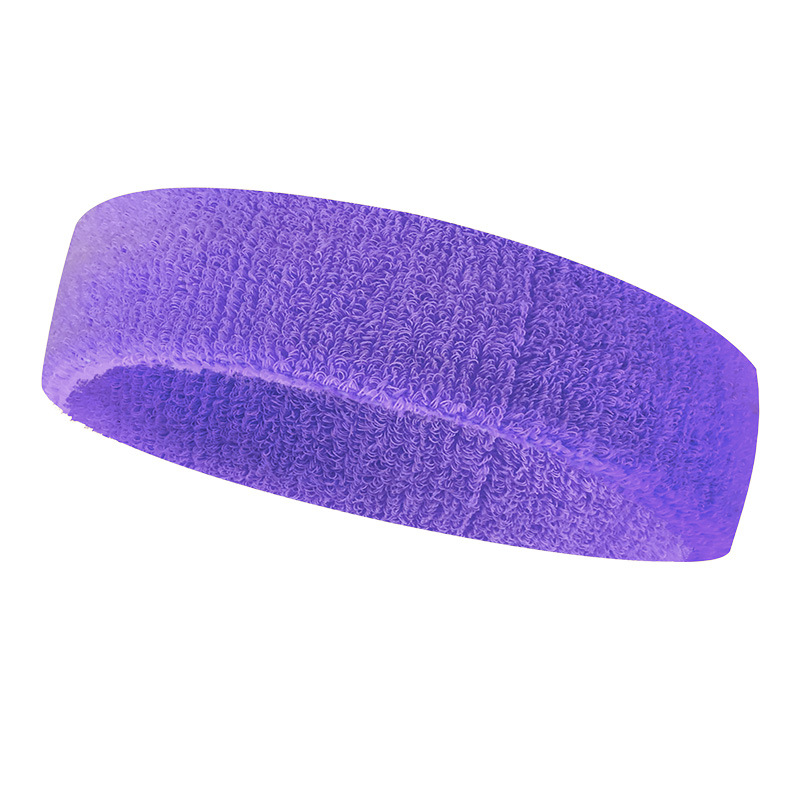 Cotton Terry Cooling Sports Headband With Embroidered Front 7.3" X 2.2" 4