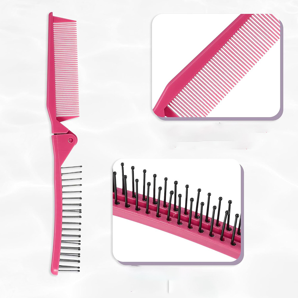 Folding Hair Brush And Comb Set 3