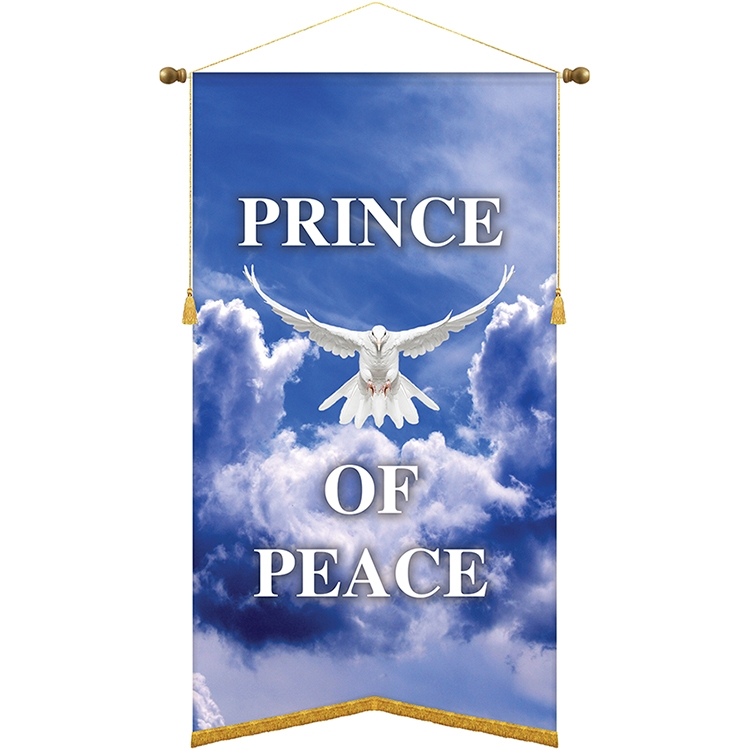 30" x 54" Podium Banner, Angle Cut / with Fringe 2
