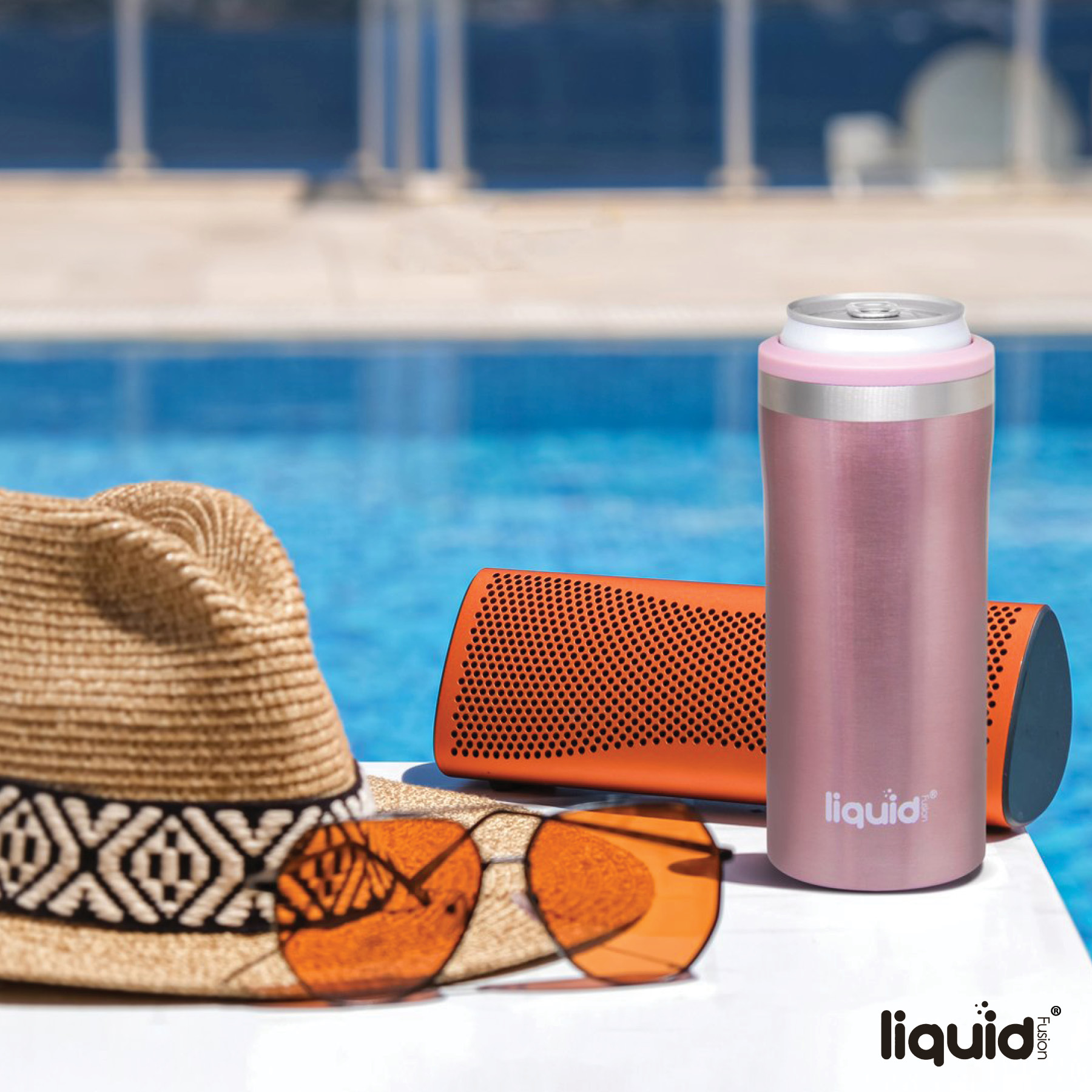 Liquid Fusion® 12 oz. Double Wall, Stainless Steel Skinny Can Cooler 7