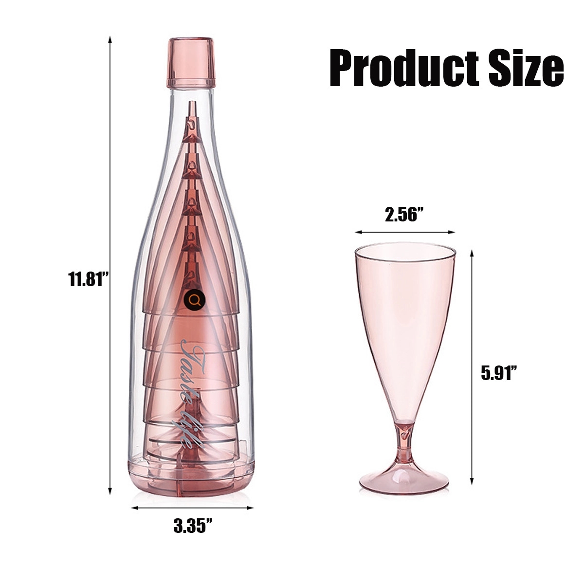 Reusable PortableMimosa Wine Glasse Plastic Champagne Flutes 7