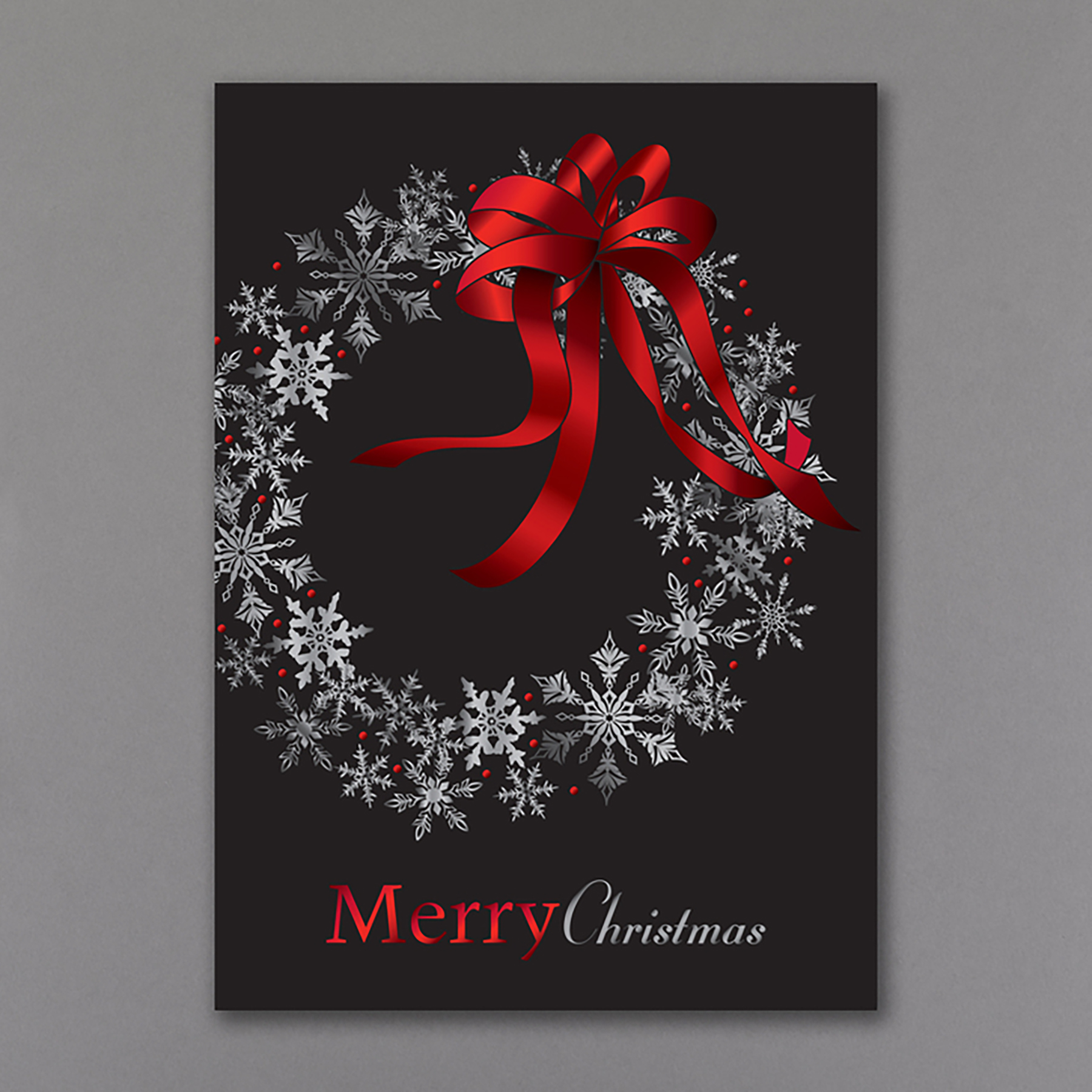 Snowflake Celebration Economy Holiday Card 4