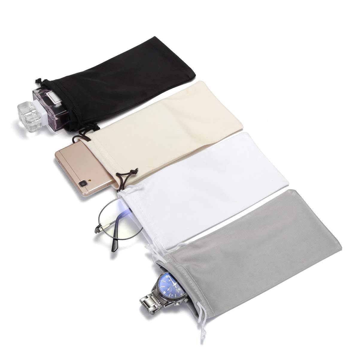 Custom Full Color Microfiber Drawstring Sunglass Pouch 10