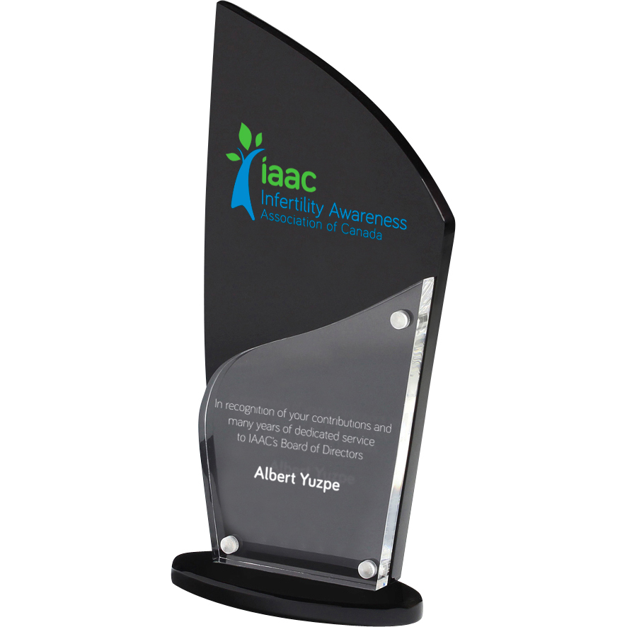 Torch Award (4 1/4" x 8 3/4" x 3/4") Screen-Printed